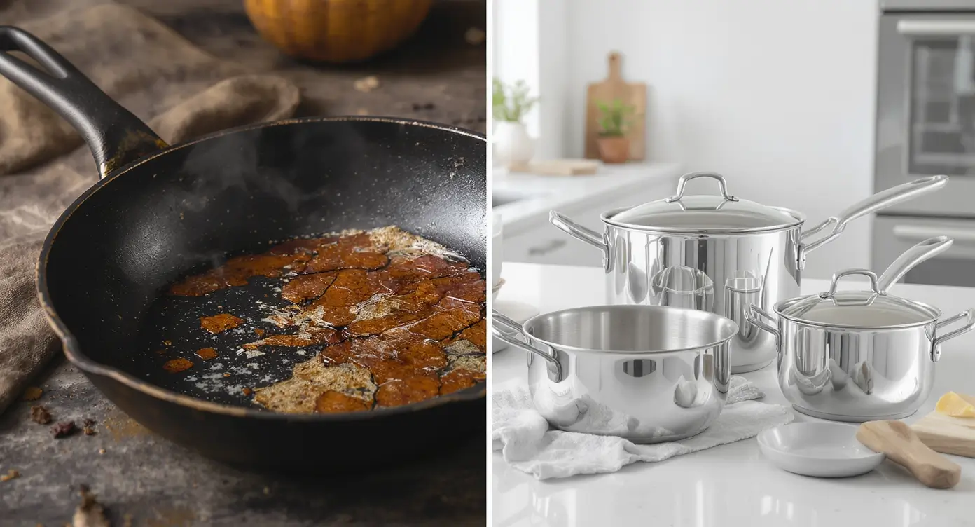 limpar panela queimada