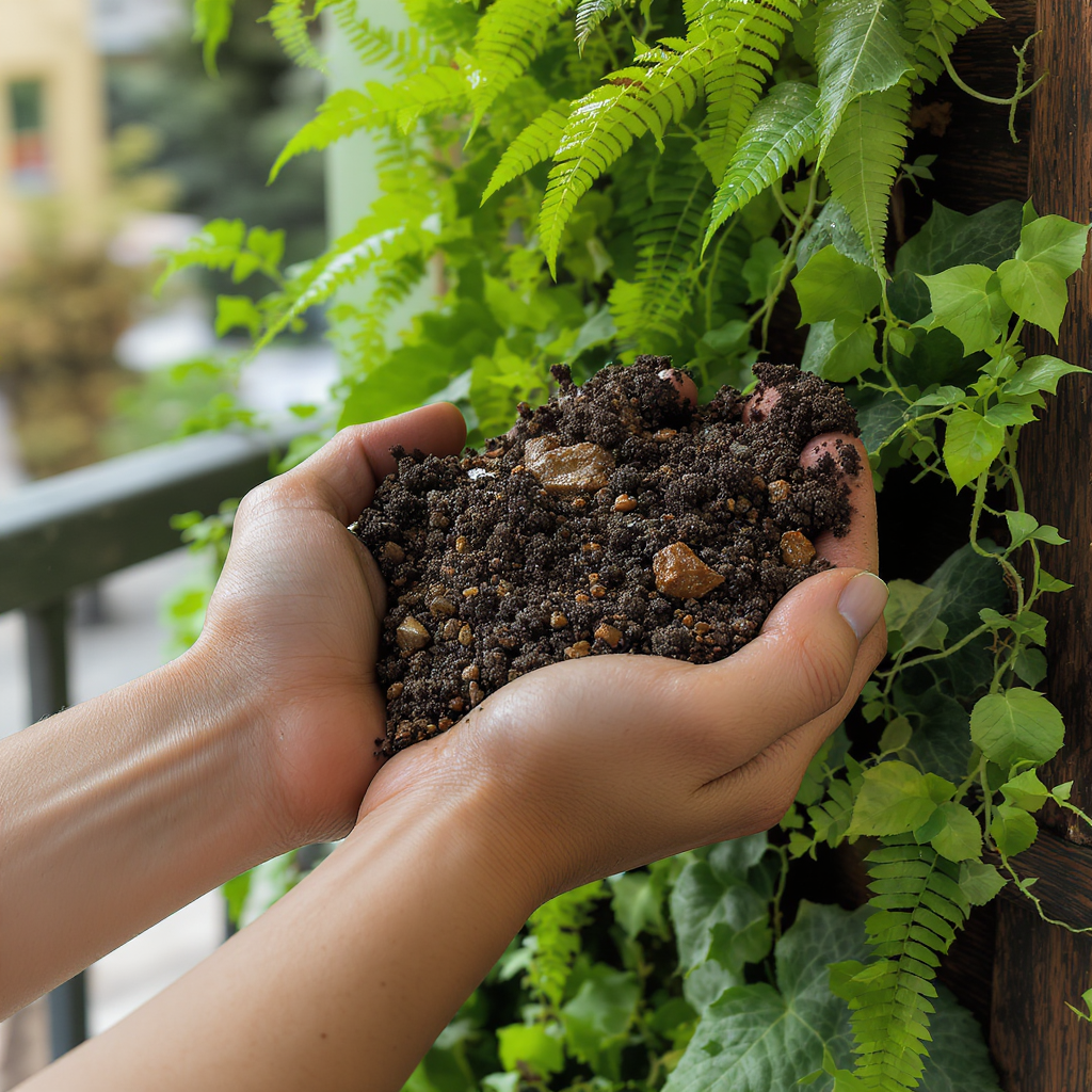 Húmus de minhoca orgânico para horta vertical - adubo natural caseiro