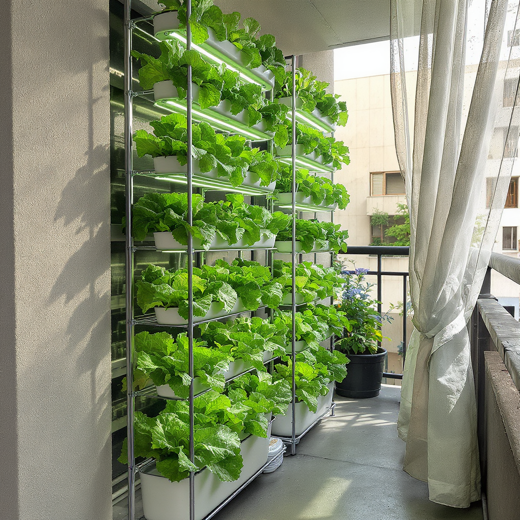 plantar alface vaso preto