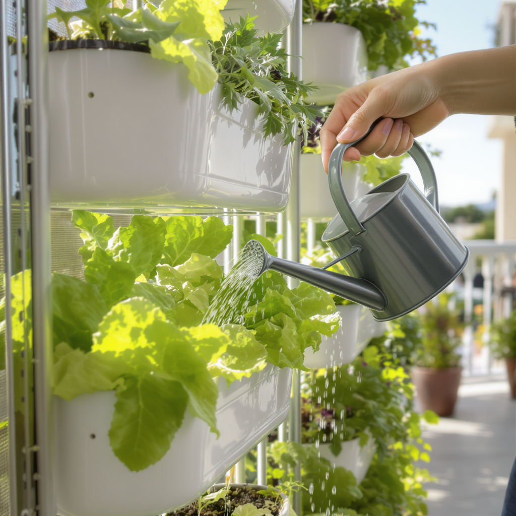 colheita constante horta