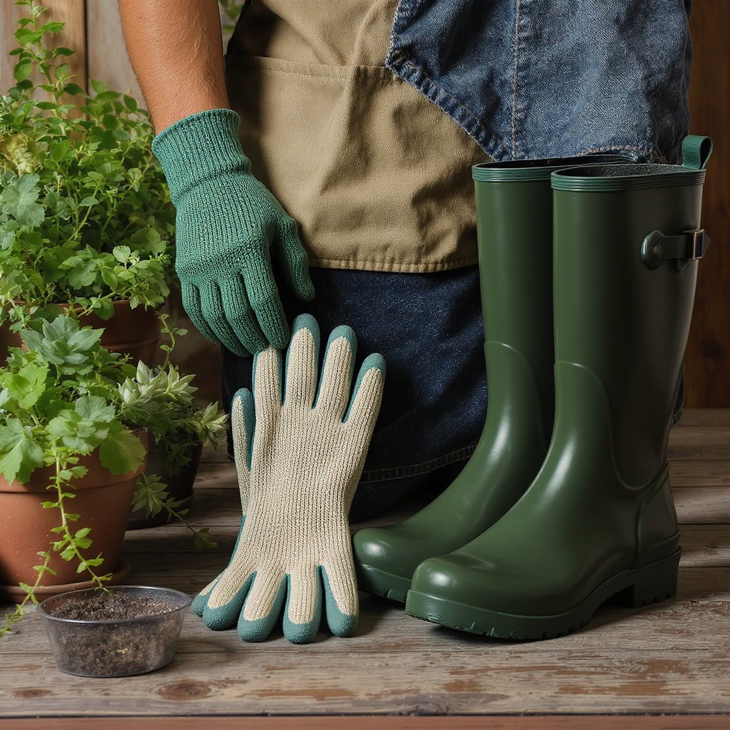 trajes para jardinagem