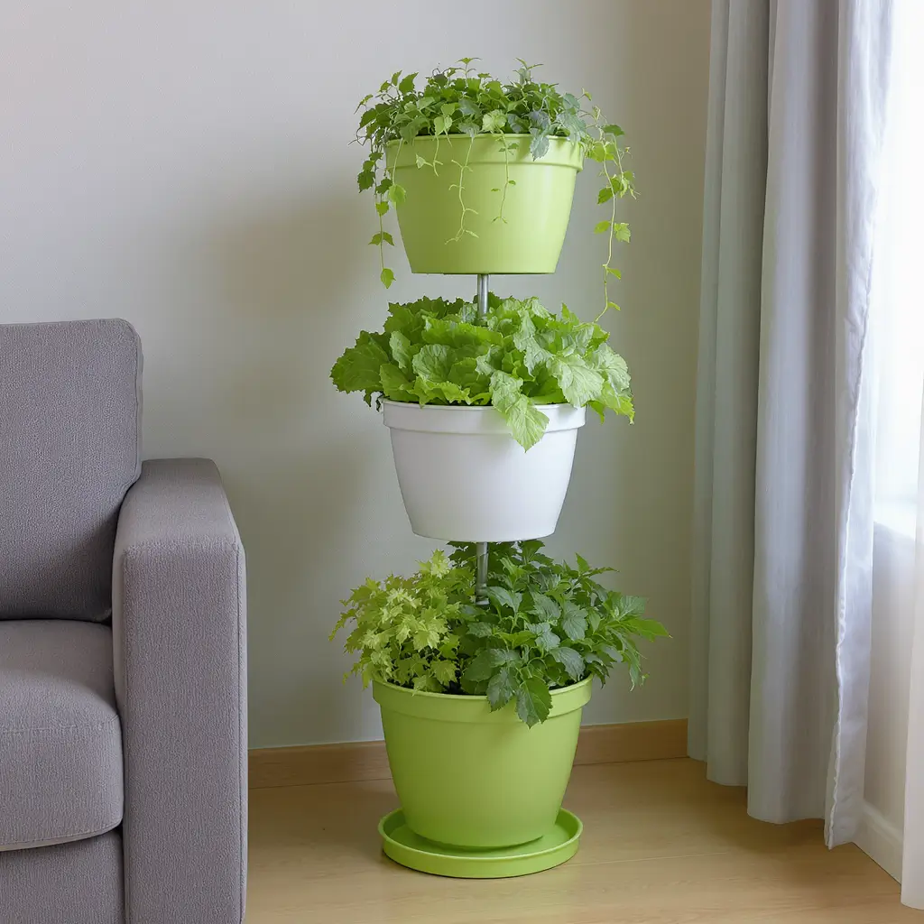 equipamentos horta vertical apartamento plantas