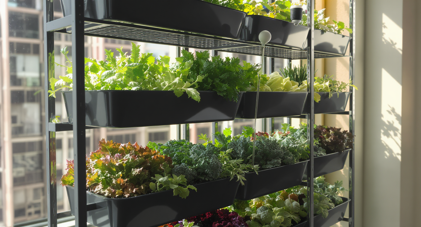 irrigação horta vertical com sensor de umidade do solo