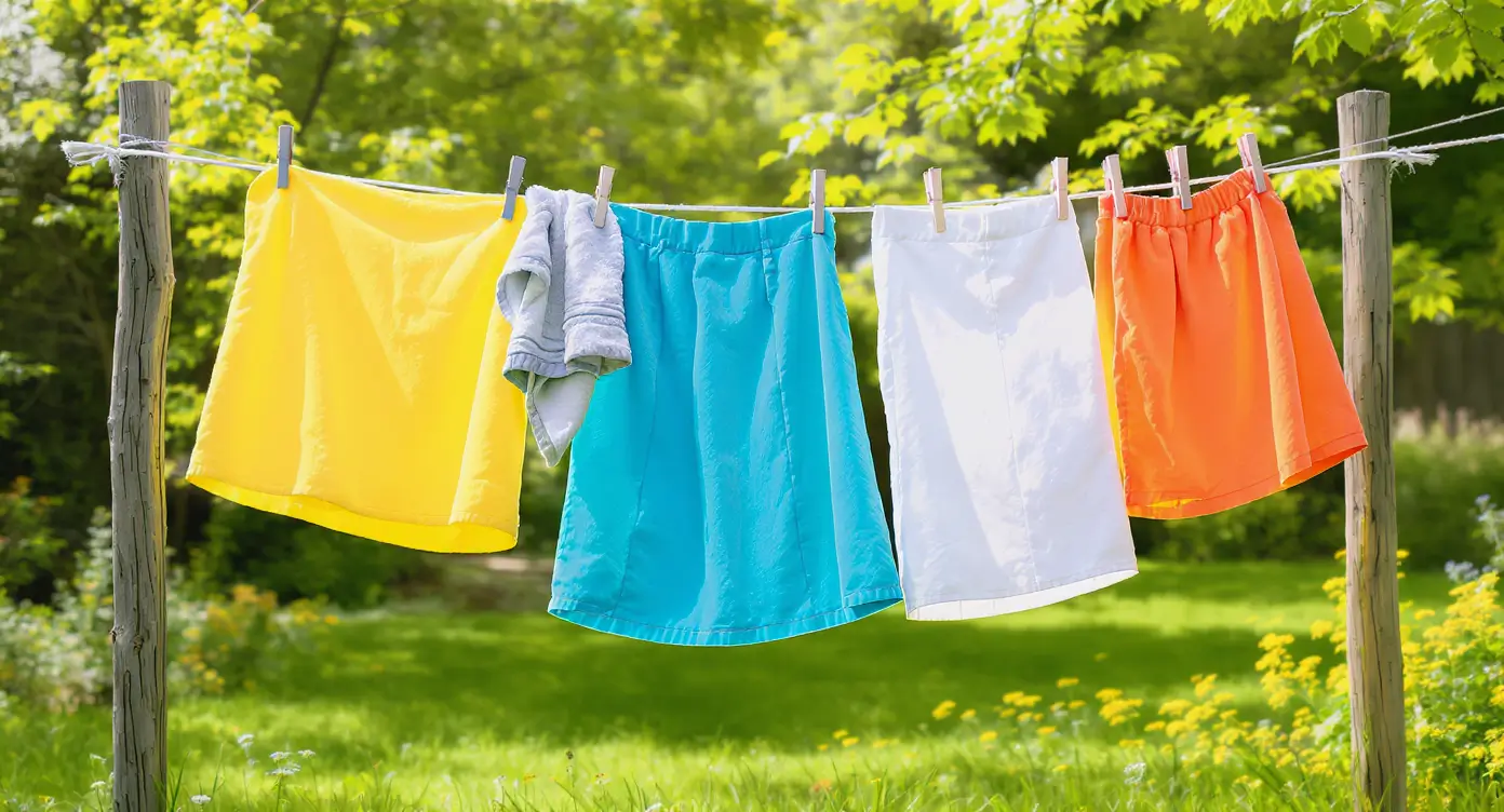 tirar manchas roupa colorida varal