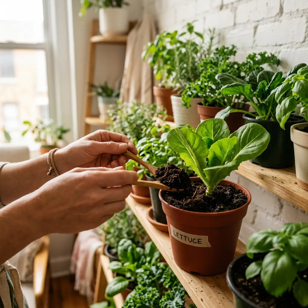 cuidados horta adubação orgânica aplicação adubo