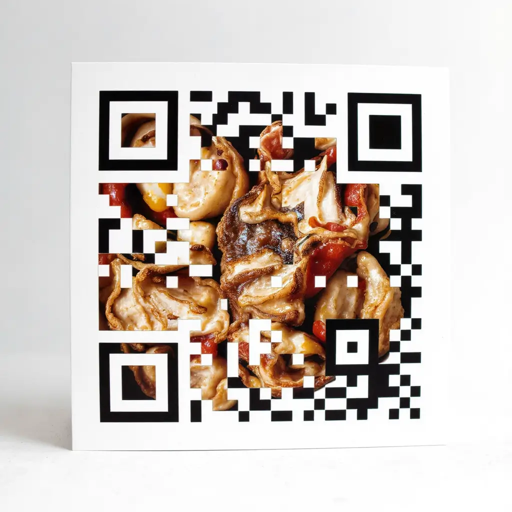 QR Code com uma imagem inserida no centro